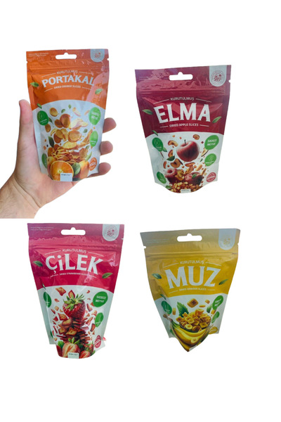 ASELYA الفواكه المجففة الطبيعية |   برتقال، تفاح، فراولة، موز |   بدون إضافات...