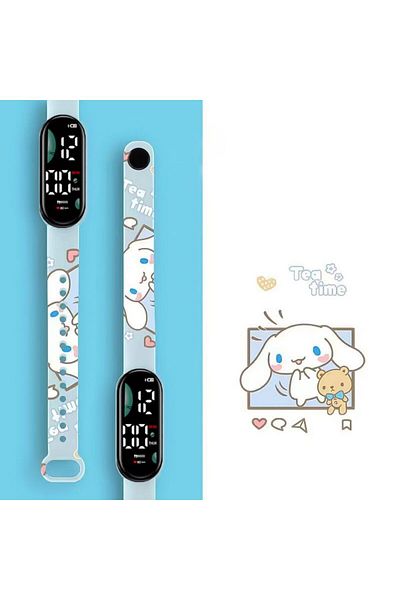 choice2 F Kawaii Sanrio Watch Cartoon Printed Pochacco Electronic Watch Smart Bracelet Kuromi Anime Figure .