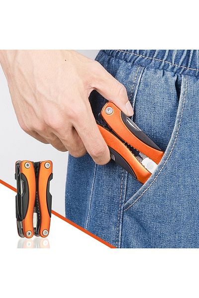 Generic Needle Nose Pliers Multi Tool with Pocket Knife and Holster for Camping Fishing Hunting Hiking