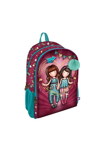 Gorjuss School Bag Fireworks Maroon 31.5 x 40 x 22.5 cm