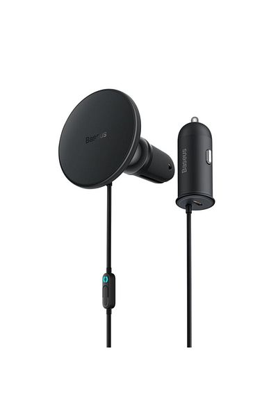 Baseus Magnetic Wireless Charging Car Mount 40W (Wireless Charging 15w+USB-A 25W)
