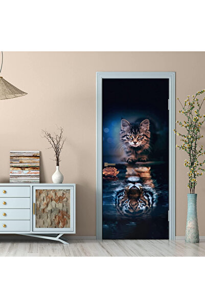 OEM Autocolant autoadeziv 3D 77x200 cm pentru uși sau pereți