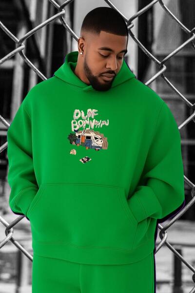 BENROMA Hanorac supradimensionat cu imprimeu VOSVOS CARAVAN, din bumbac piept...