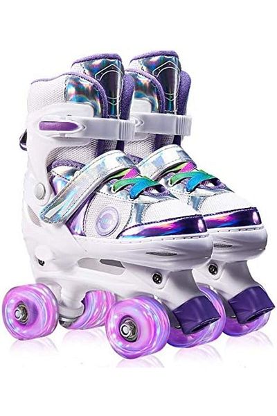 Jiffy ETERISH Kid's Adjustable Roller Skates (Purple)