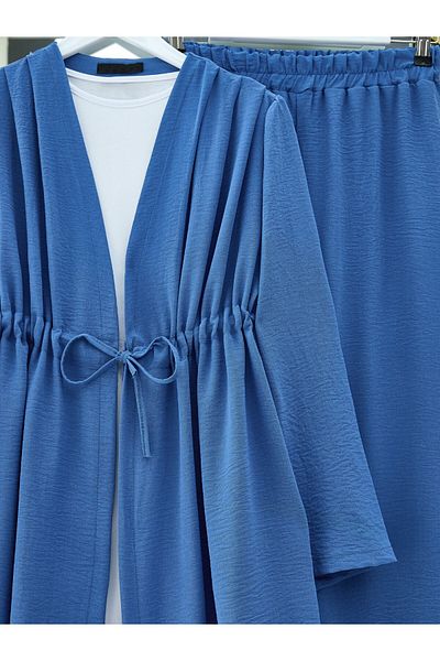 Modamorfo Tunnel Lace-Up Ayrobin Kimono Suit -Indigo