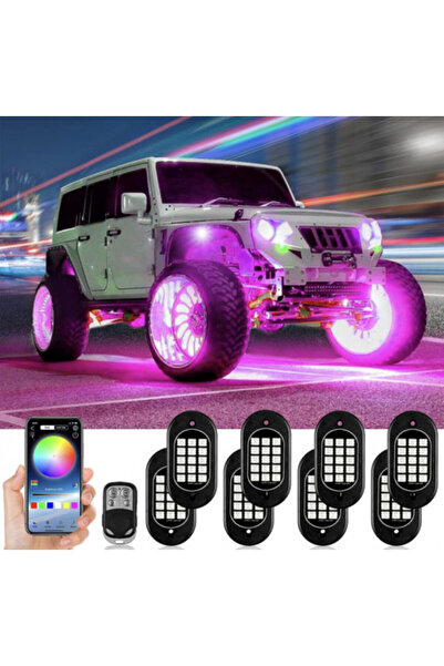 Led Light Alex Kit Lumini subacvatice RGB ROCK LIGHT cu 8 module