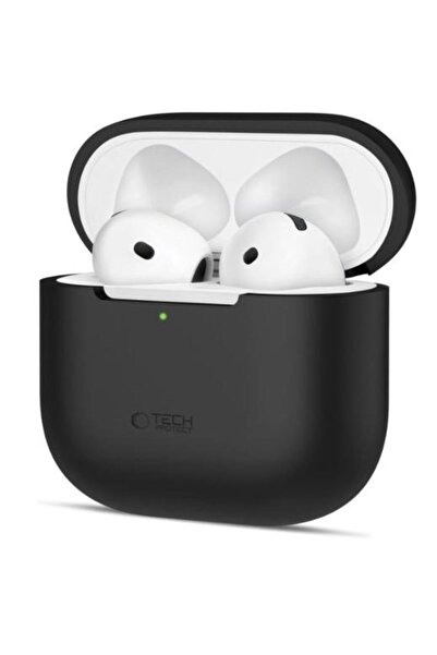 Tech-Protect Θήκη Σιλικόνης για Apple AirPods 4, Μαύρο