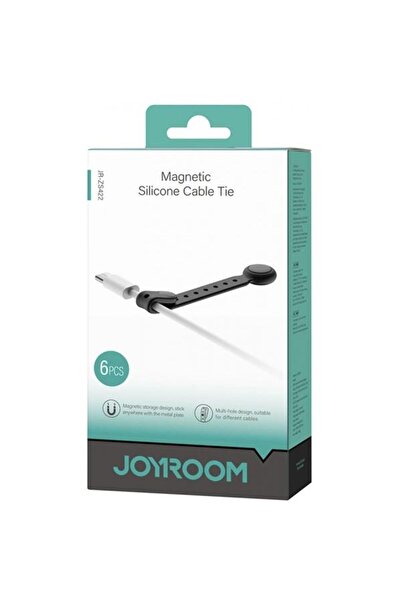 Joyroom Organizator Cabluri JR-ZS422, Magnetic, Set 6 Bucati, Negru