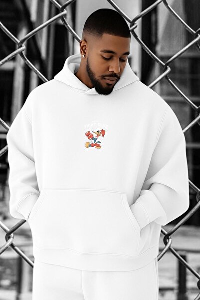 BENROMA 3 Yarn Combed Fight Club Printed Large Size Sweatshirt