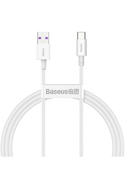 Baseus Cable Pudding, Fast Charging, USB to USB Type-C 100W, 2m, White