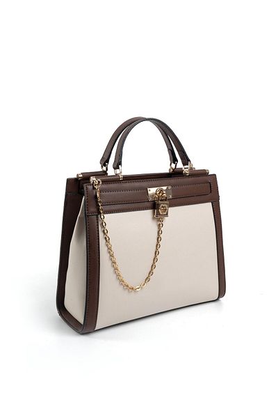 Silver Polo Silver & Polo Beige - Brown Sp1166 Women's Handbag