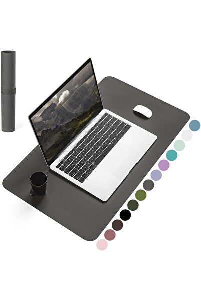 OEM Mouse pad 60x35 cm gri închis, din piele artificială, impermeabil, moale