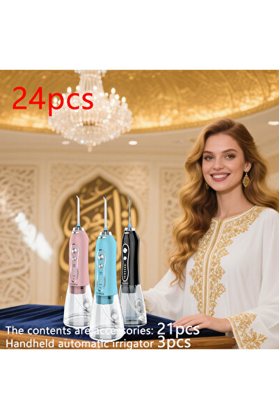 Youtrico 3 قطع، مجموعة عائلية، جهاز تنظيف الأسنان بالماء، فرشاة أسنان، تنظيف ...