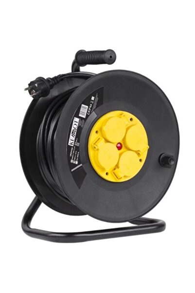 Kemot Prelungitor tambur URZ3122, 4 prize, 50 m, IP44 (Negru)