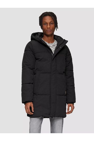 QS by s.Oliver Q/S by s.Oliver Men's Regular fit hooded quilted jacket, Black