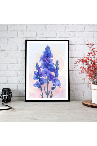 woodsia Tablou cu poster din lemn MDF cu aspect de cadru dintr-o singură buca...