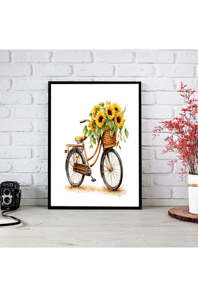 woodsia Tablou cu poster din lemn MDF cu aspect de cadru dintr-o singură buca...