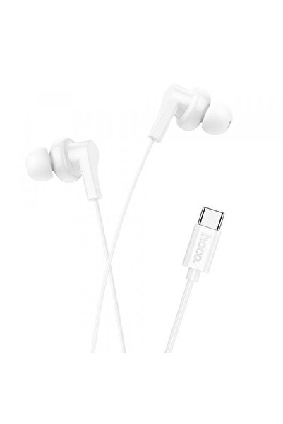 Hoco Casti Stereo M114, USB-C, Microfon (Alb)