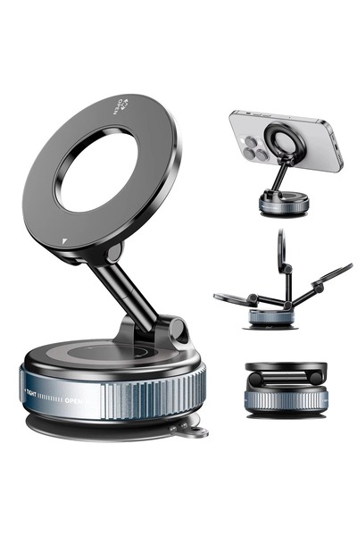 Paladyum Case Magsafe Mıknatıslı Vakumlu Araç Ve Masa Telefon Tutucu