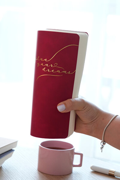 Victoria's Journals A5 Spiralli Vegan Deri Süresiz Planlayıcı Ajanda. 100 gr. Ivory. 224 sayfa.