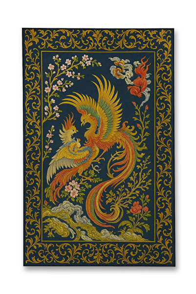 Rugs Modern Halı MOSSO Μοντέρνο Διακοσμητικό Χαλί με Θέμα Φοίνικα Αετού, Υφαν...