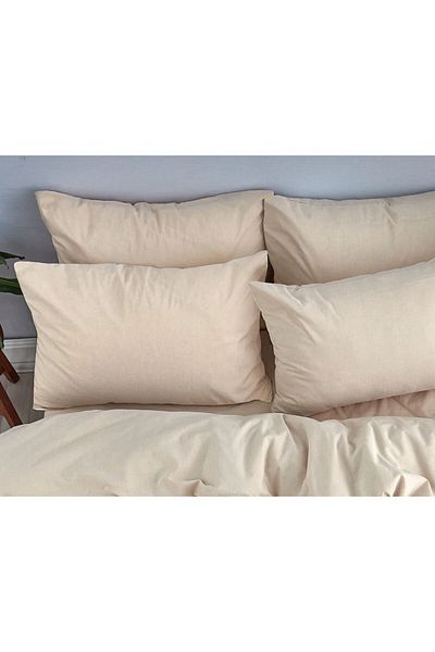 BONJARDİNHOME Plain Cream Colored 50X70Cm 2 Pillowcases