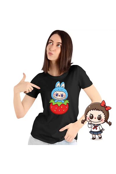 OEM Women's T-shirt Labubu Strawberry