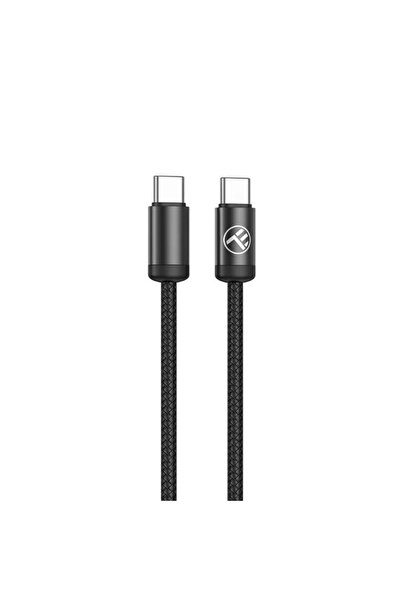 TELLUR Cablu data si incarcare rapida Minimalist USB-C to USB-C, 240 W, 2 m (Negru)