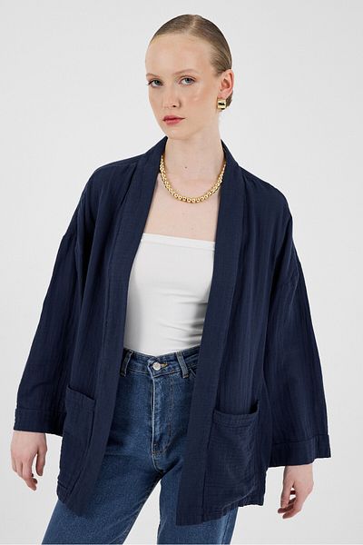 Rays Laci 100% Cotton Pocket Muslin Kimono 8065A