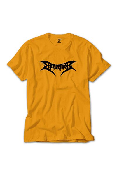 CrowsGate Κίτρινο T-shirt με λογότυπο Dismember