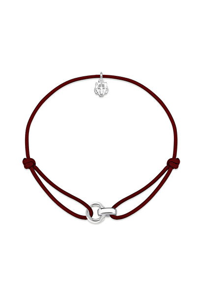 Les Tigres Linker Bordo İp Bileklik