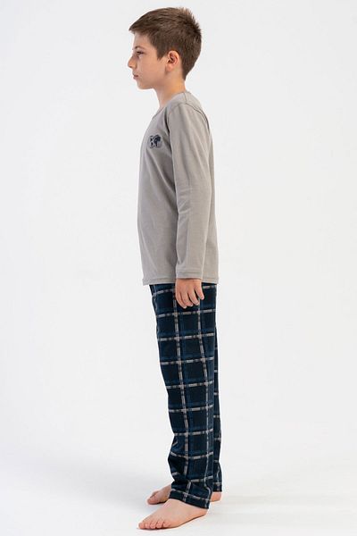VİENETTA Cotton Boys Long Sleeve Pajama Set (9/10-15/16), 503098