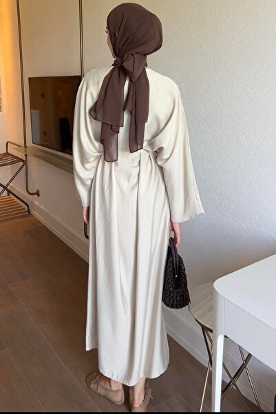 Genel Markalar DİDEM Kruvaze Bağcık Detaylı Elbise