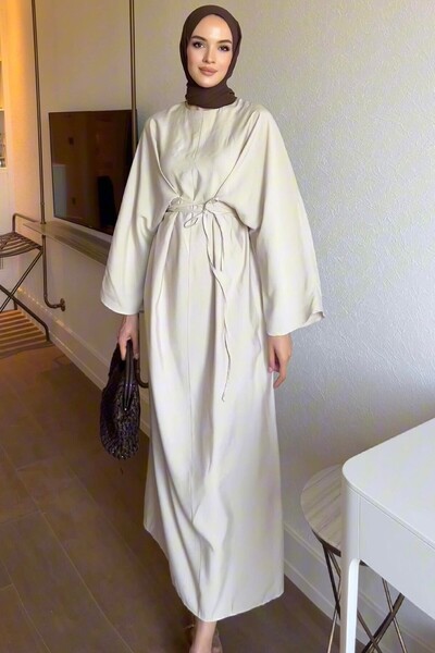 Genel Markalar DİDEM Kruvaze Bağcık Detaylı Elbise