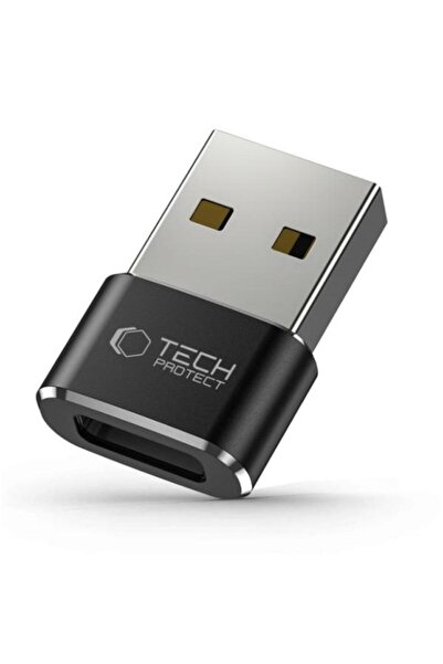 Tech-Protect Adaptor pentru date și încărcare USB-C - USB-A Ultraboost, negru