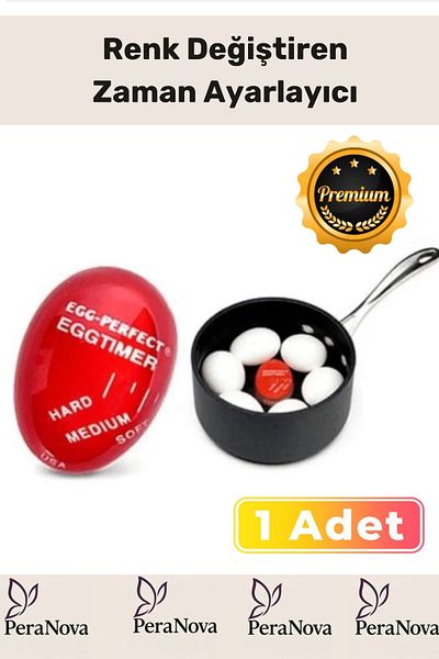 PeraNova Special Production Timed Boiling Graduated Color Changing Egg Cooking Timer 1 Piece