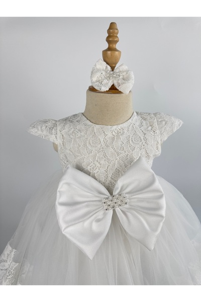 miaras baby 6-24 Months Lace Detailed Special Occasion Dress