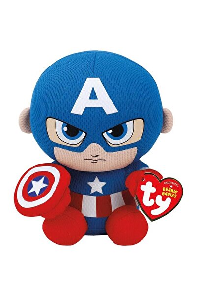 TY Plus Beanie Babies - Marvel, Captain America, 15 cm