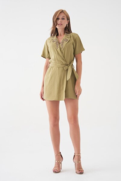 Yumey Jewelled Collar Dress