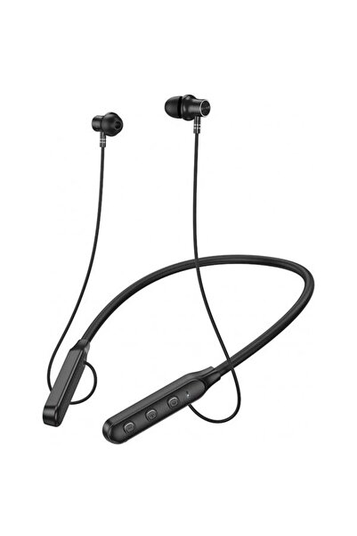 Hoco Căști Bluetooth ES74 cu bandă de gât și microfon (negre)