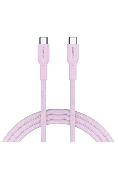 CANYON Cablu de date CND-CCAP60AB10PK, USB-C la USB-C, 1 m (Roz)