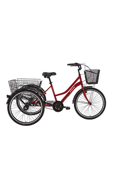 Bisan PORTER HİZMET BİSİKLETİ 44 CM V - ROLLER FREN 3 VİTES 24 JANT BAYRAK KI...
