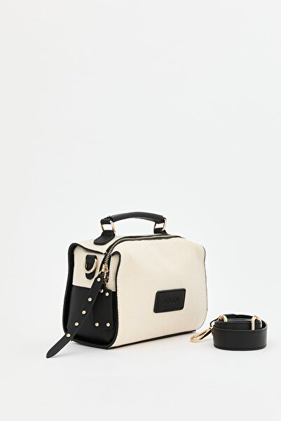 Nihan Çapraz Askılı Kanvas Çanta Siyah