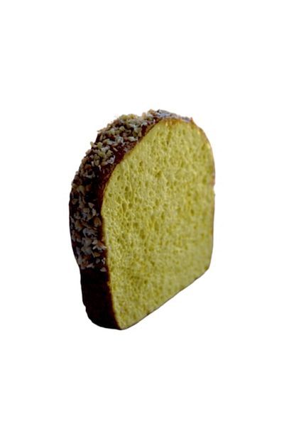 Leaf Artificial Bread Slice, Decorative, Sponge Texture, 10 x 10 cm
