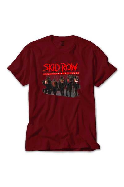Megstill Tricou Skid Row The Gang Colorful, culoare roșie, mărimea 2XL