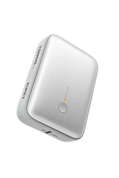 AUKEY Acumulator extern PB-Y55, 10000 mAh, 15 W, USB-A, USB Type-C (White)