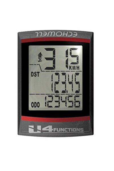 Echowell U4 speedometer, 4 functions, waterproof