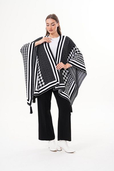 badibadii Women's Shawl Scarf Tassel Soft Winter Shawl Casual Knitwear Textured Woven