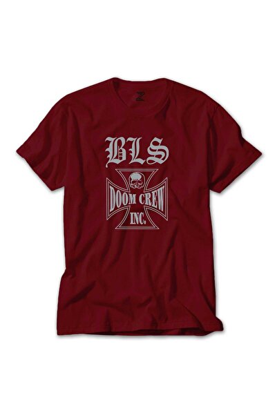 Megstill Tricou colorat Black Label Society Doom Crew Culoare roșie Mărimea 2XL