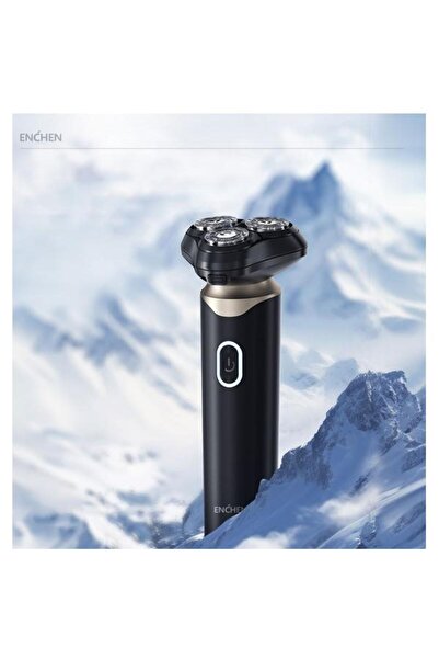 Enchen Ηλεκτρική ξυριστική μηχανή Blackstone 6, Ξηρή και Υγρή, ισχύς 5W, 600mAh (Μαύρο)
